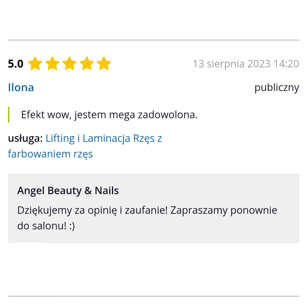 Lifting rzęs Opinie 2