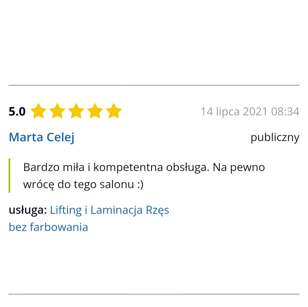 Lifting rzęs Opinie 4