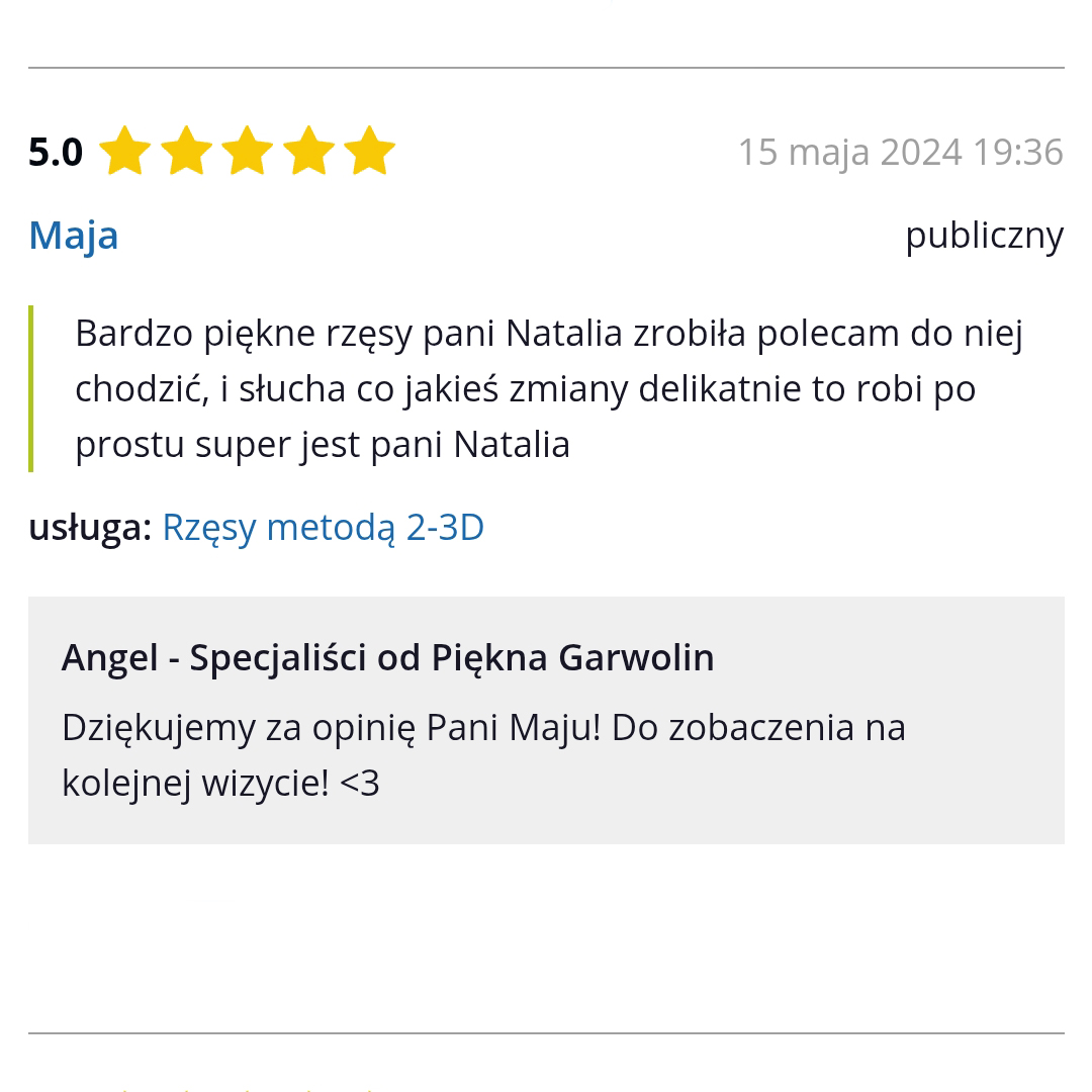 Przedłużanie rzęs Opinie 4