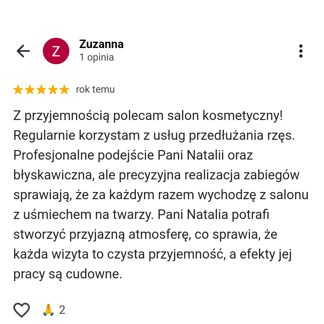 Przedłużanie rzęs Opinie 8
