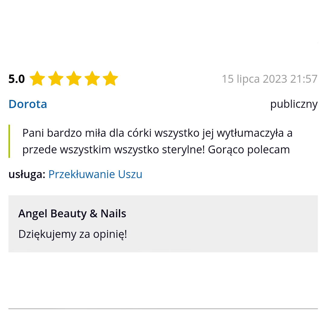 Przekłuwanie Uszu Opinie 1