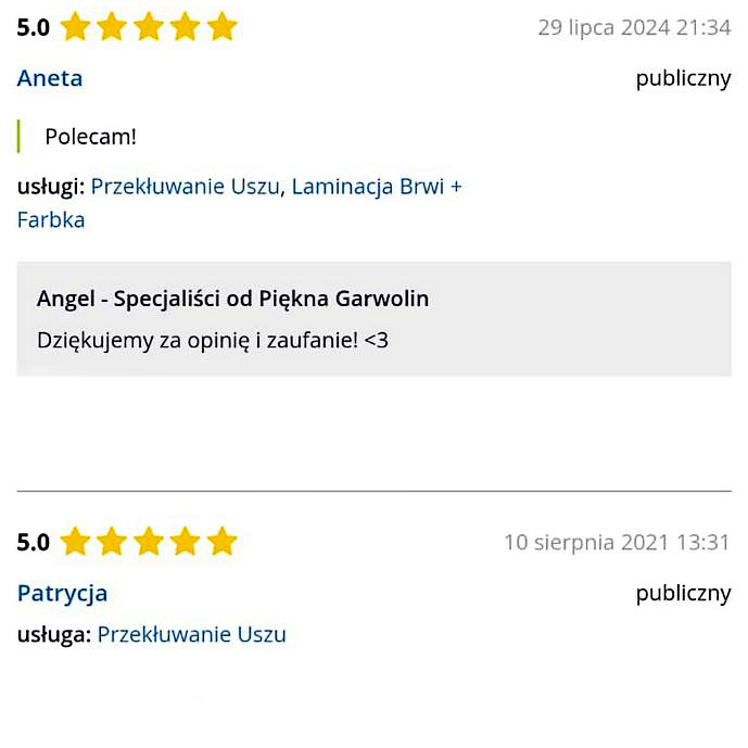 Przekłuwanie Uszu Opinie 2